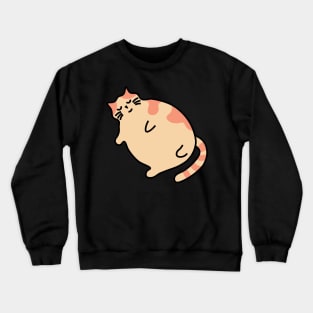 Chonky cat, Sleeping cat, Napping kitty, Fat cat Crewneck Sweatshirt